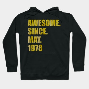 42th Birthday Awesome Since May 1978 Funny Gift Hoodie